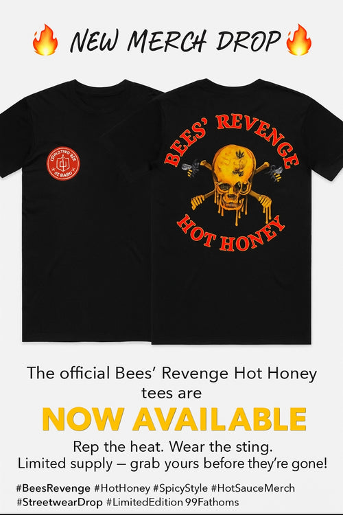 Bee’s Revenge Hot Honey tshirts
